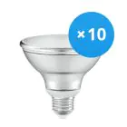Voordeelpak 10x Ledvance LED Spot E27 PAR30 10W 633lm 36D - 927 Zeer Warm Wit | Beste Kleurweergave - Dimbaar - Vervangt 75W